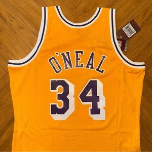 Mitchell & Ness NBA Swingman Jersey Lakers 1996 Shaquille O'Neal Size Large Mens